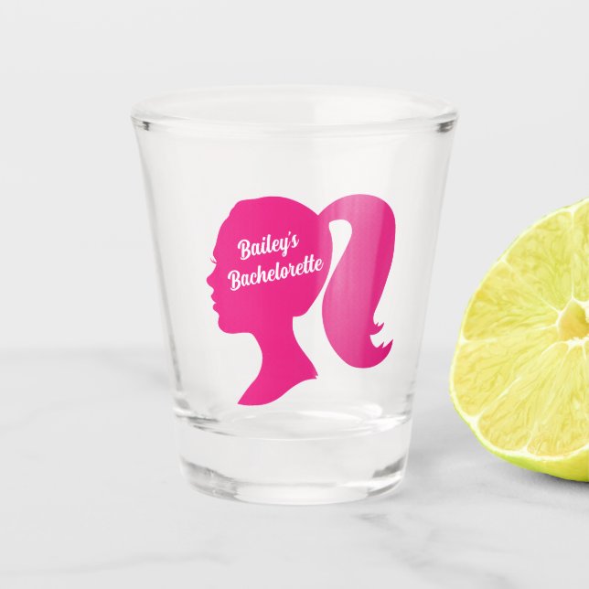 Party Pink Bachelorette Shot Glass (Front)
