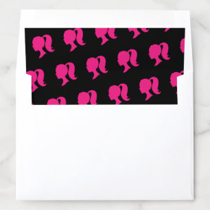 Party Pink & Black Envelope Liner