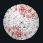 Party Pink Watercolor Flowers Shiny Glitter Modern Dart Board<br><div class="desc">Party Pink Watercolor Flowers Shiny Glitter Modern Dart Board. Unique,  beautiful,  stylish design. Easy to be personalized. Font style,  size and colors can be changed. Matching items are available.</div>