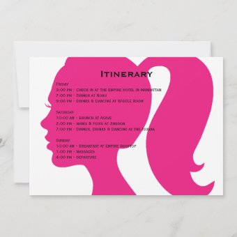 Party Pink Weekend Bachelorette Invitation | Zazzle