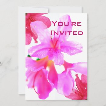 Party Pinks Invitation by iiiyaaa at Zazzle