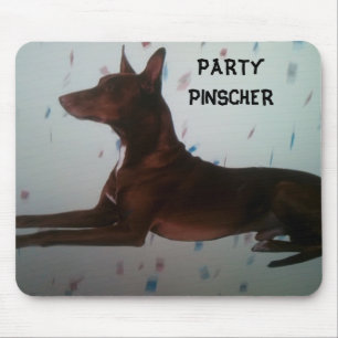 "PARTY PINSCHER" MOUSEPAD