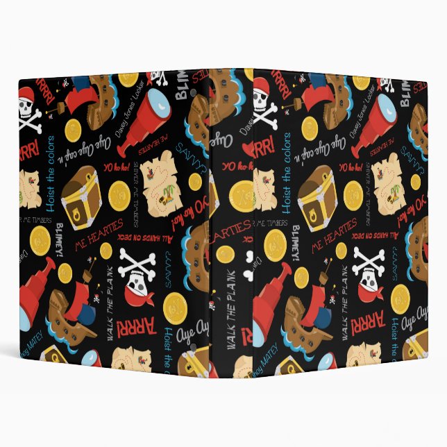 Party Pirate  3 Ring Binder (Background)