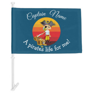 Party Pirate Boy Theme Car Flag