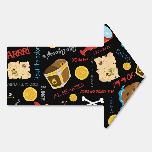 Party Pirate Sign (Back)