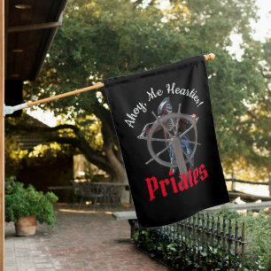 Party Pirates skeleton captain House Flag