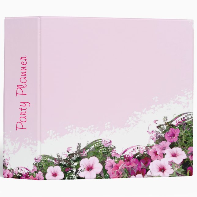 Party Planner Album 3 Ring Binder (Front/Spine)