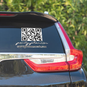 Party Planner Any Business QR Code Car Sticker