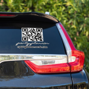 Party Planner Any Business QR Code Car  Sticker