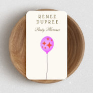Party Planner Balloon Business Card at Zazzle