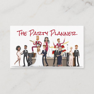 Party Planner Business Ca Business Card