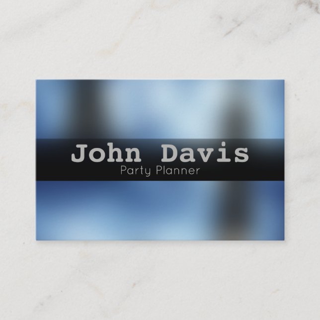Party Planner business card (Front)