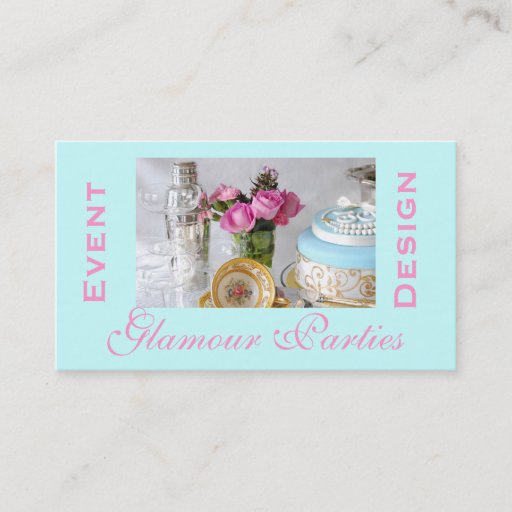 Customizable Party Planner Business Card
