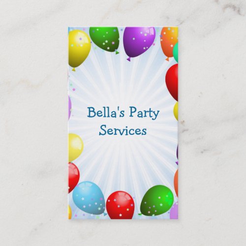 Party Planner Business Card