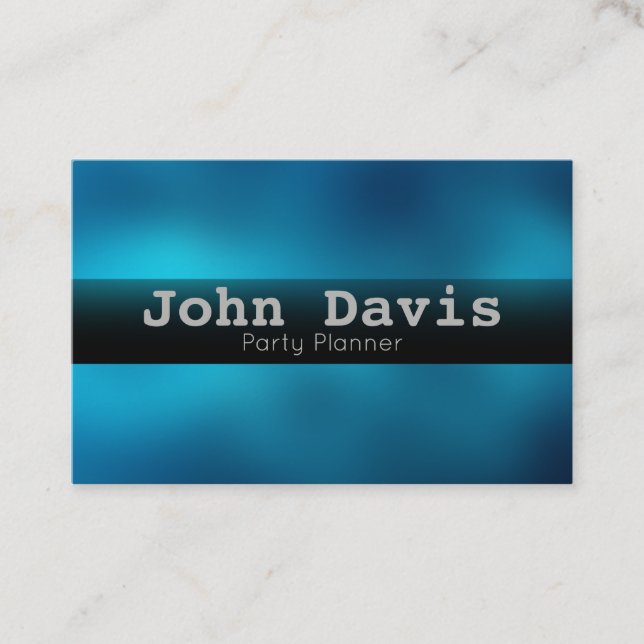 Party Planner business card (Front)