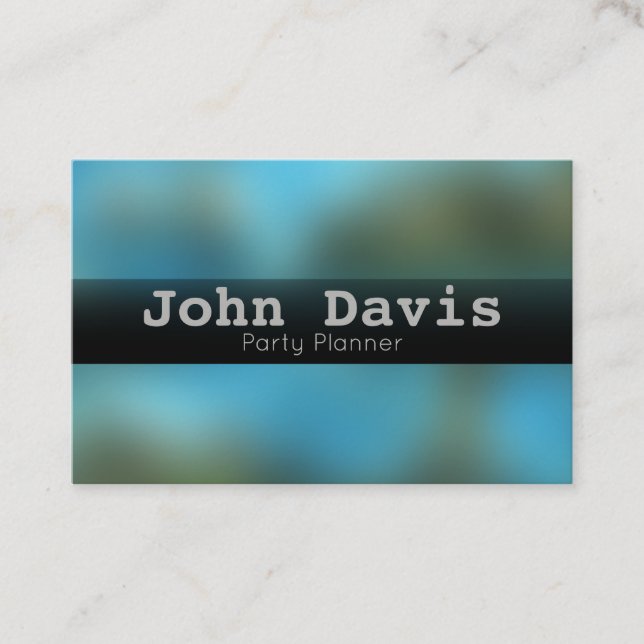 Party Planner business card (Front)
