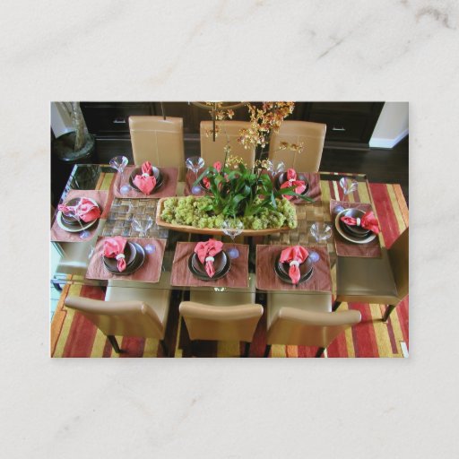 Customizable Party Planner Business Card