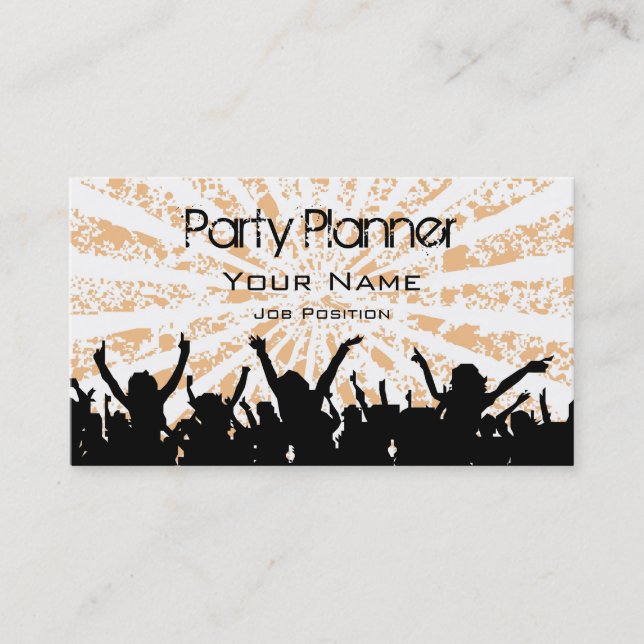 Party Planner Business card (Front)
