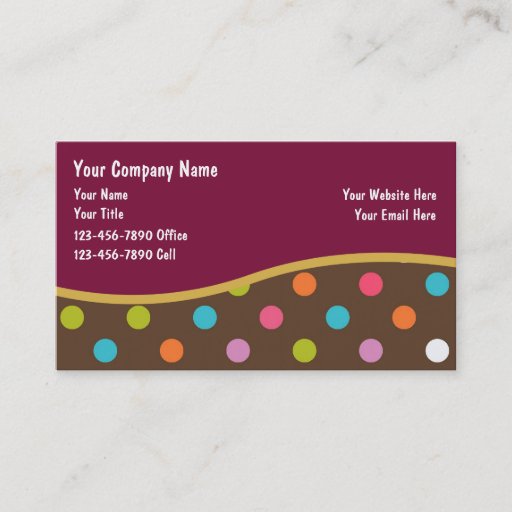 Customizable Party Planner Business Cards