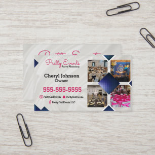 Party Planner Photo Business Card