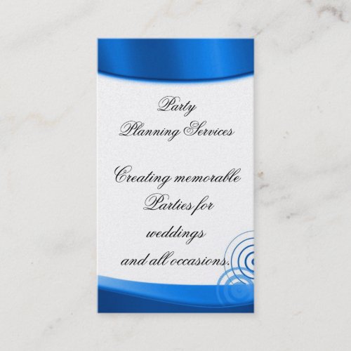 Party Planning Business Card