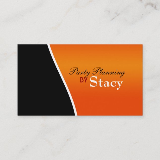 Party Planning Business Cards (Front)