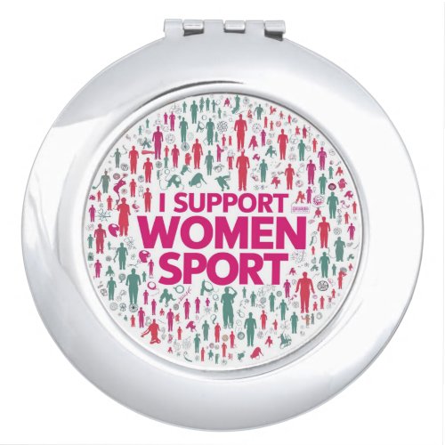  Party Plates Celebrating Women in Sports Compact Mirror