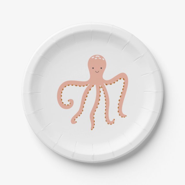 Party Plates | Octopus (Front)