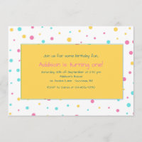 Party Polka Dot Invitation