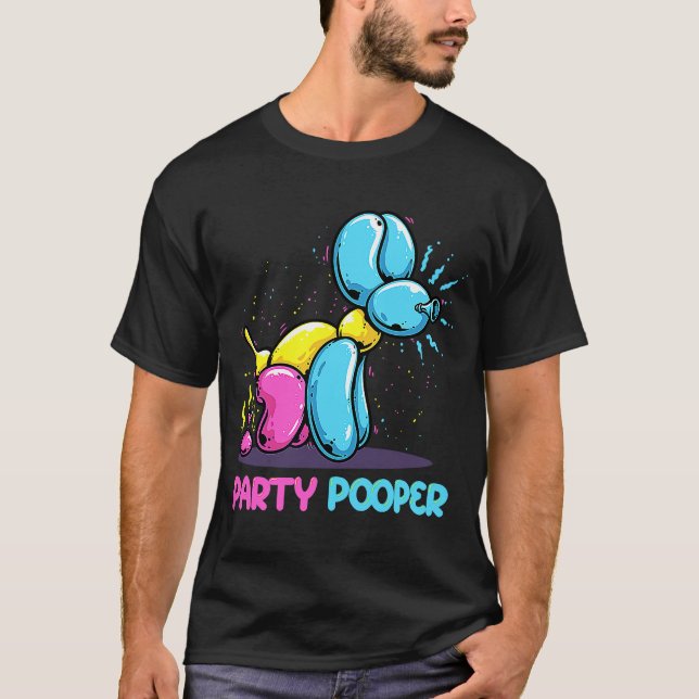 Party Pooper Kidcore Balloon Dog Birthday Balloon  T-Shirt (Front)
