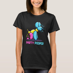 Party Pooper Kidcore Balloon Dog Birthday Balloon T-Shirt
