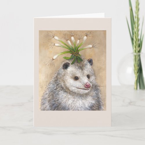 Party Possum greeting card