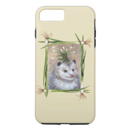 Party Possum in scallion border iPhone 8 Plus7 Plus Case