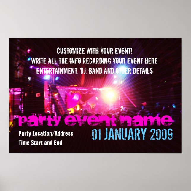 Party Poster #002 Poster (Front)