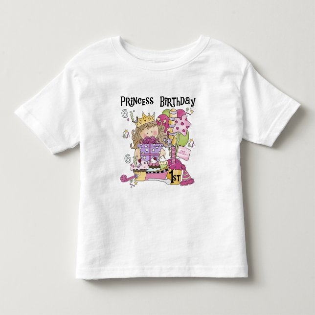 Party Princess 1st Birthday tshirts and Gifts (Front)