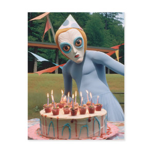Party Probe, Weird & Funny Postcard