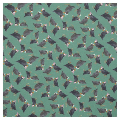Party Puffin Fabric