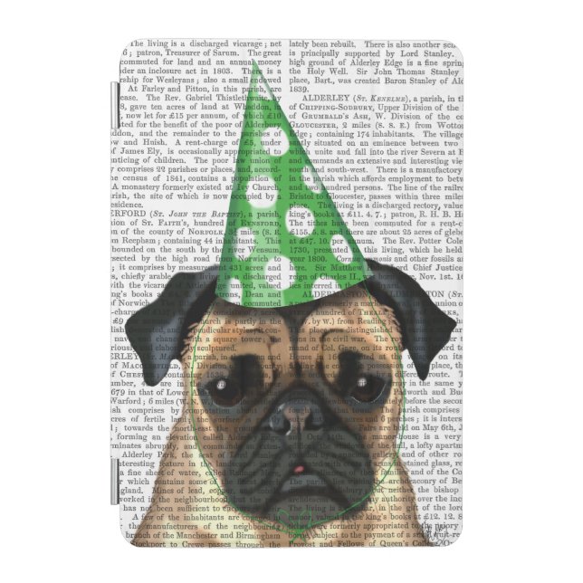 Party Pug 2 iPad Mini Cover (Front)
