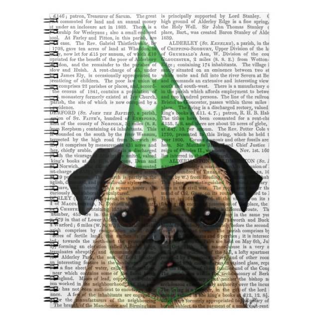 Party Pug 2 Notebook (Front)