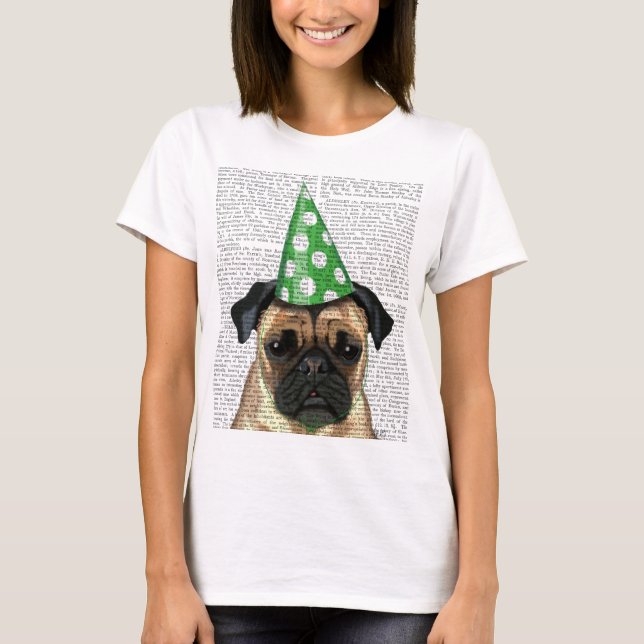 Party Pug 2 T-Shirt (Front)