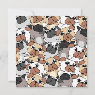 Party Pugs Holiday Card