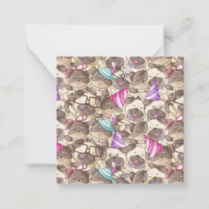 Party Pugs Note Card