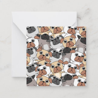 Party Pugs Note Card
