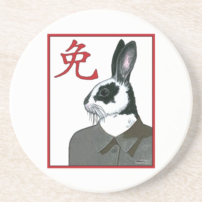 Party Rabbit Coaster (Front)