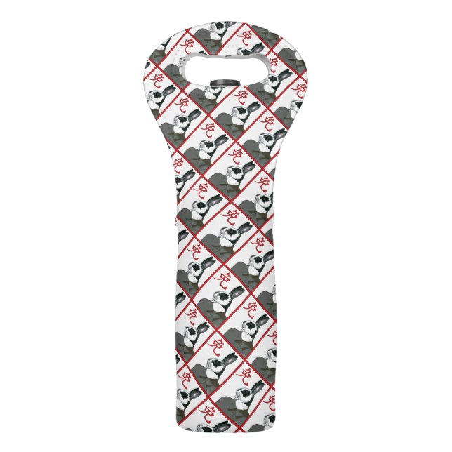 Party Rabbit Wine Bag (Front)
