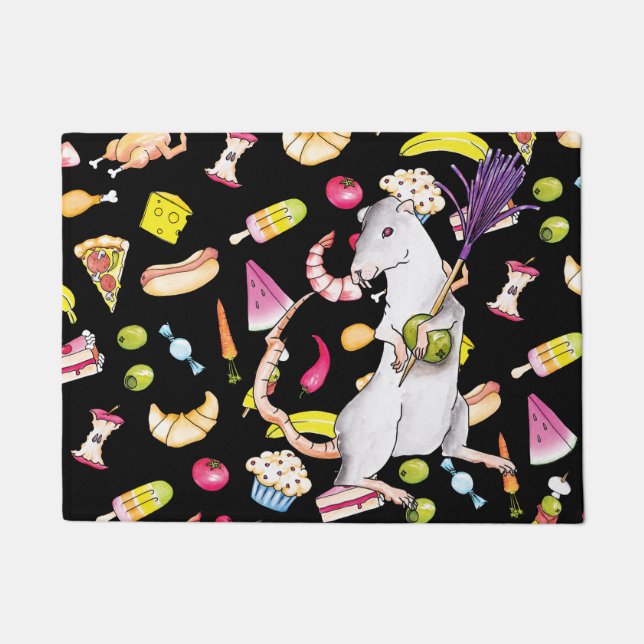 Party rat doormat (Front)