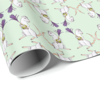 Party rat wrapping paper