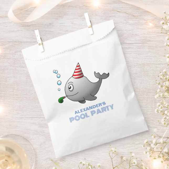 Party-ready Whale Favor Bag (Clipped)