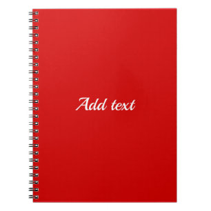 Party red solid color, Template, Notebook
