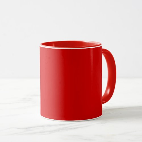 Party red solid  mug